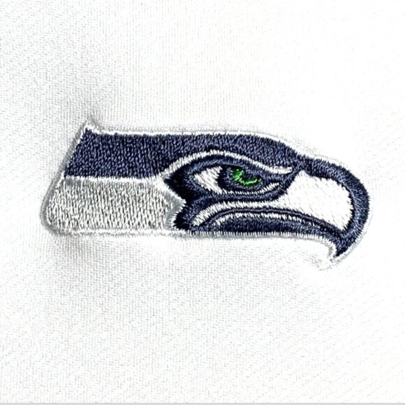 Antigua 1/4 Zip Pullover Top White Seattle Seahawks Men's L #33F - Picture 8 of 10